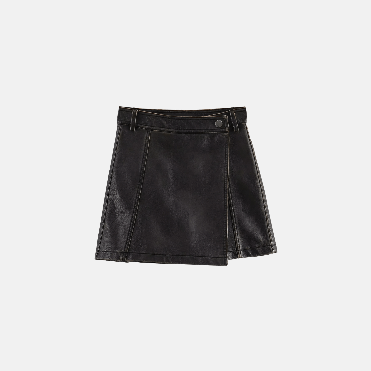 Faux Leather Skort