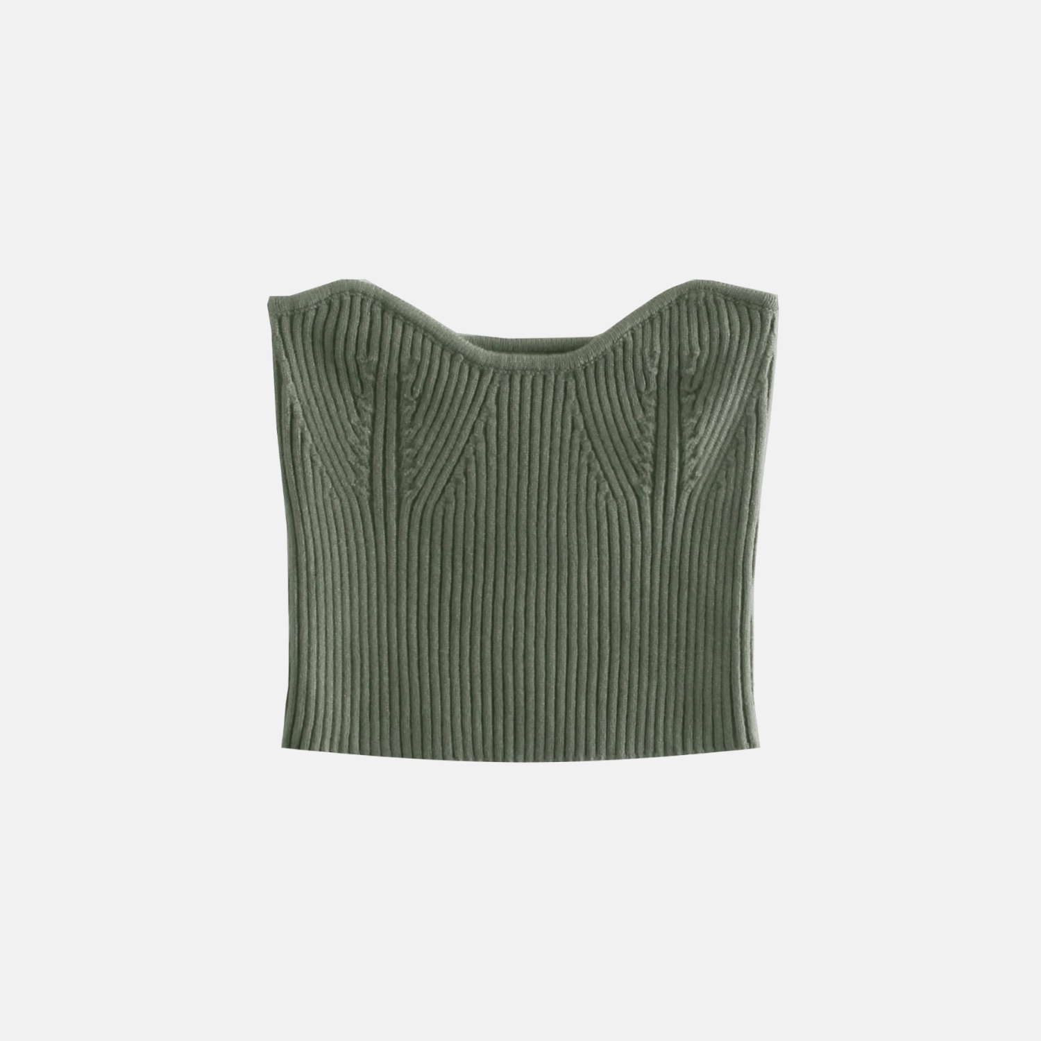 Knit Strapless Top