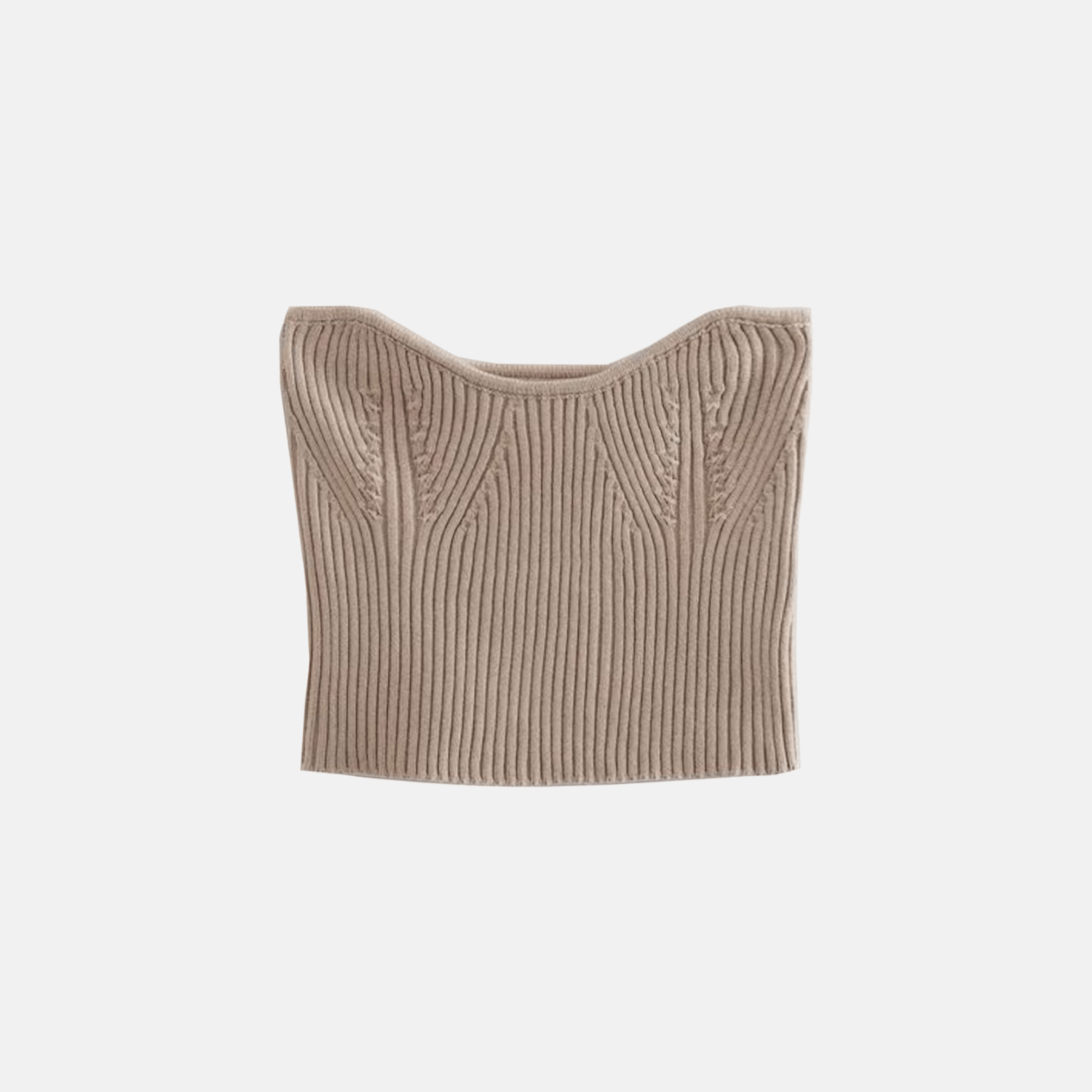 Knit Strapless Top